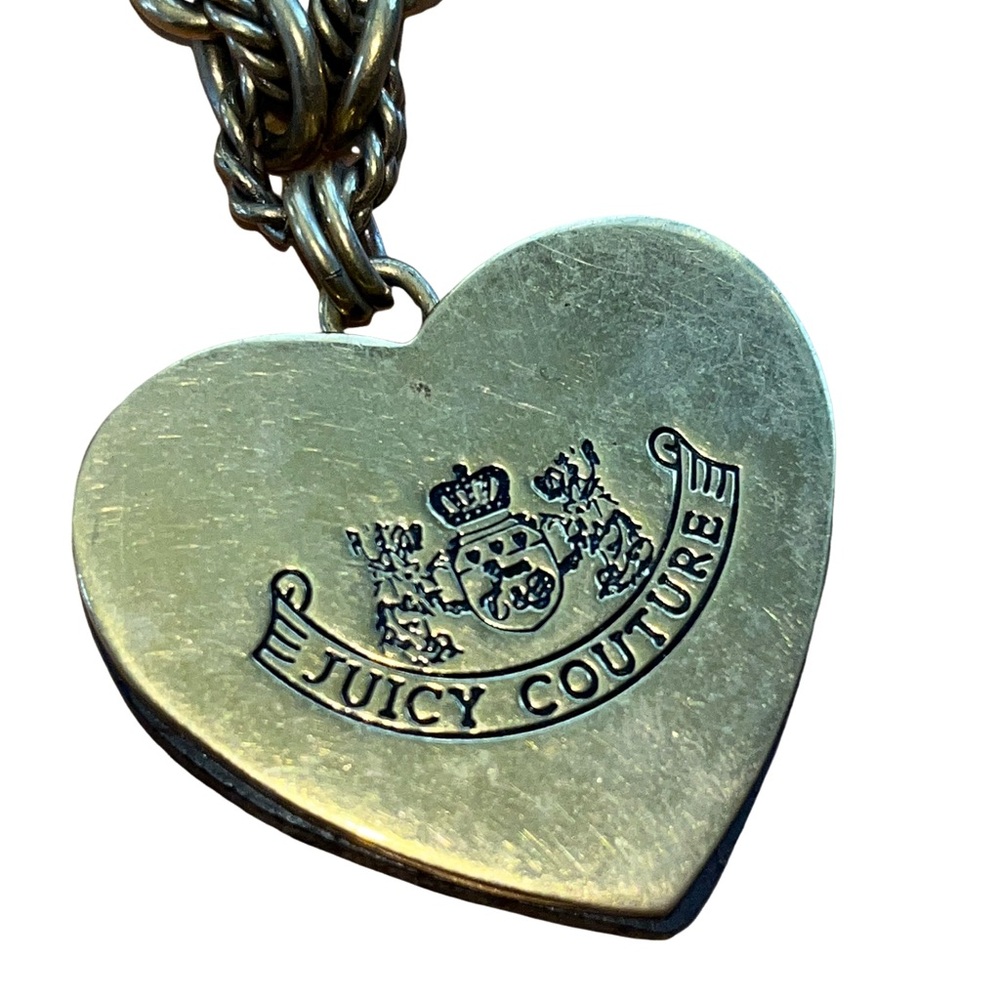 Y2K 2000 Vintage Juicy Couture Gold Heart Toggle Necklace